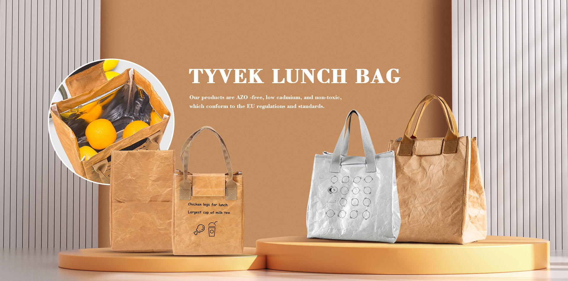 চীন Tyvek লাঞ্চ ব্যাগ সরবরাহ